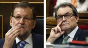 Rajoy y Mas