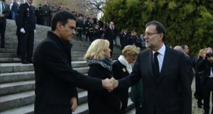 Rajoy y Sánchez de luto