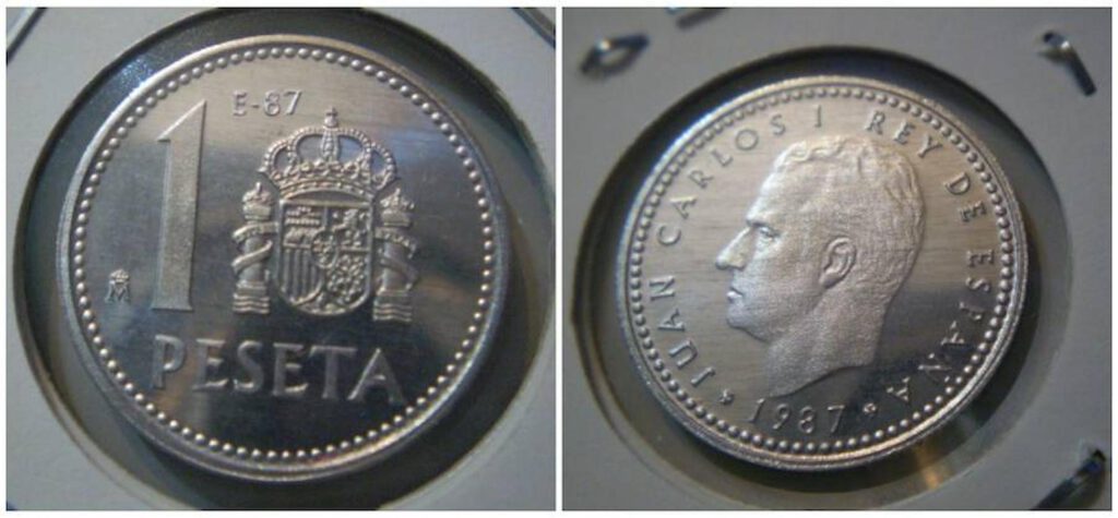 monedas de Juan Carlos I en 1987